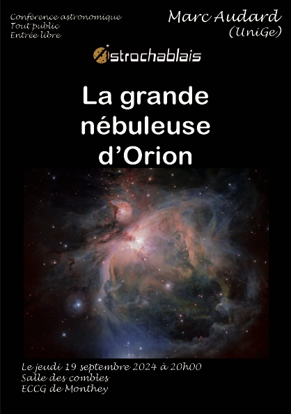La grande nébuleuse d’Orion